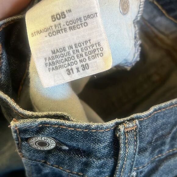 Levi’s straight fit 505 jeans 31 x 30 Excellent condition - Picture 8 of 11